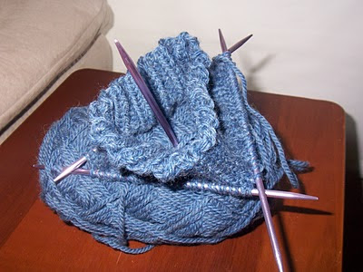 cool weather means knitting