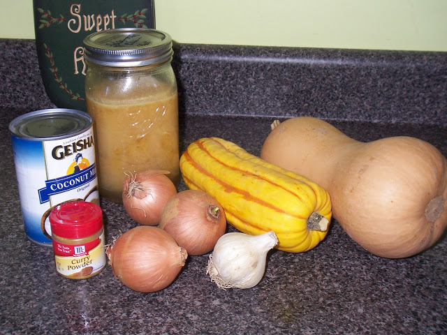 coconut curry roasted squash soup