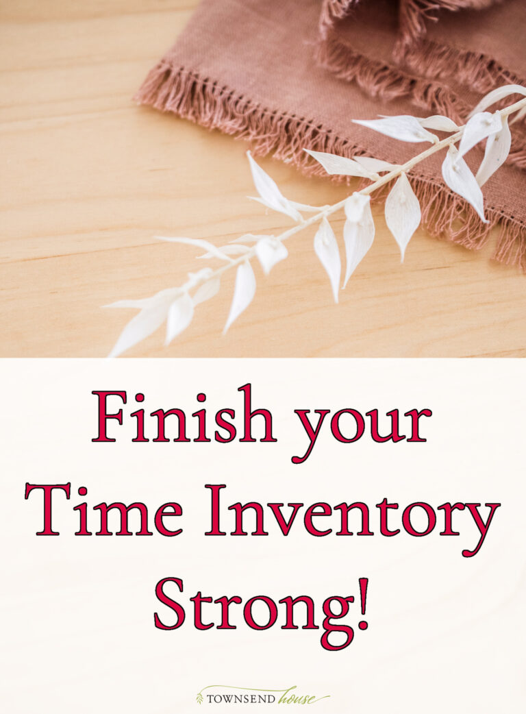 Finish your Time Inventory Strong