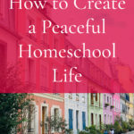 How to Create a Peaceful Homeschool Life