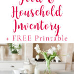How to Create a Food and Household Inventory