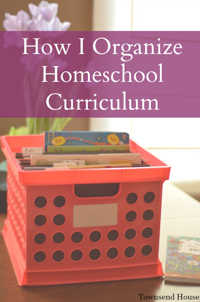 My Easy Way to Organize Homeschool Curriculum