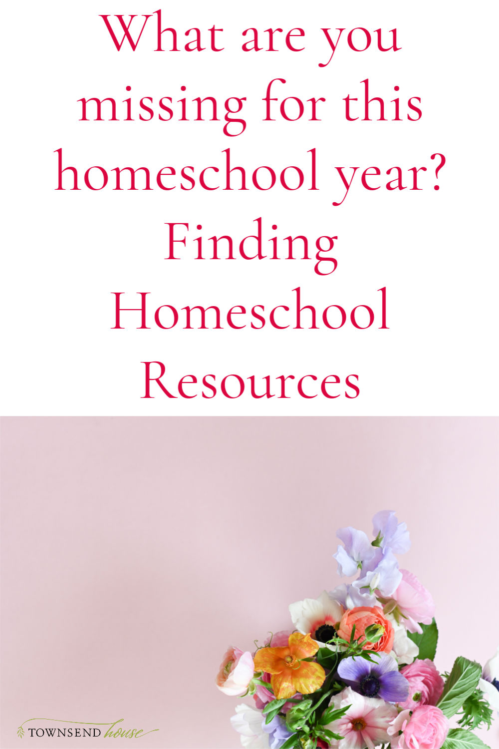 Missing Homeschool Resources
