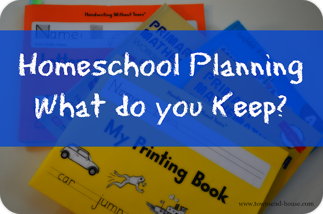 Homeschool Planning – What do you Keep?