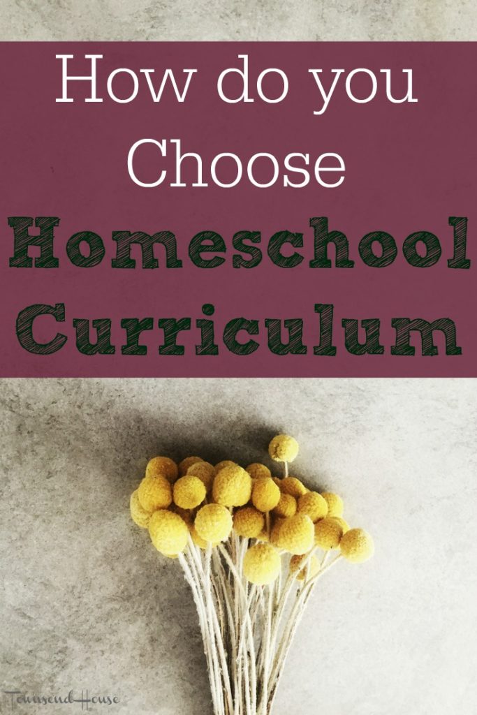 Homeschool Planning - How do you Choose Curriculum