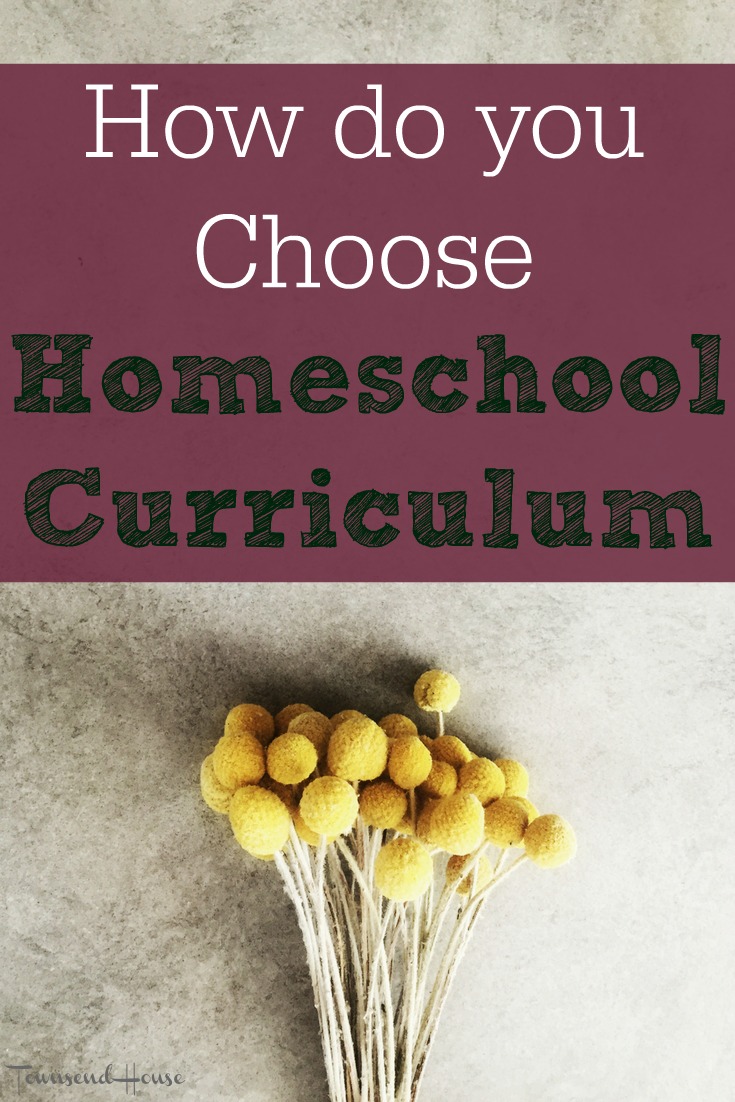 Homeschool Planning – How do you Choose Curriculum