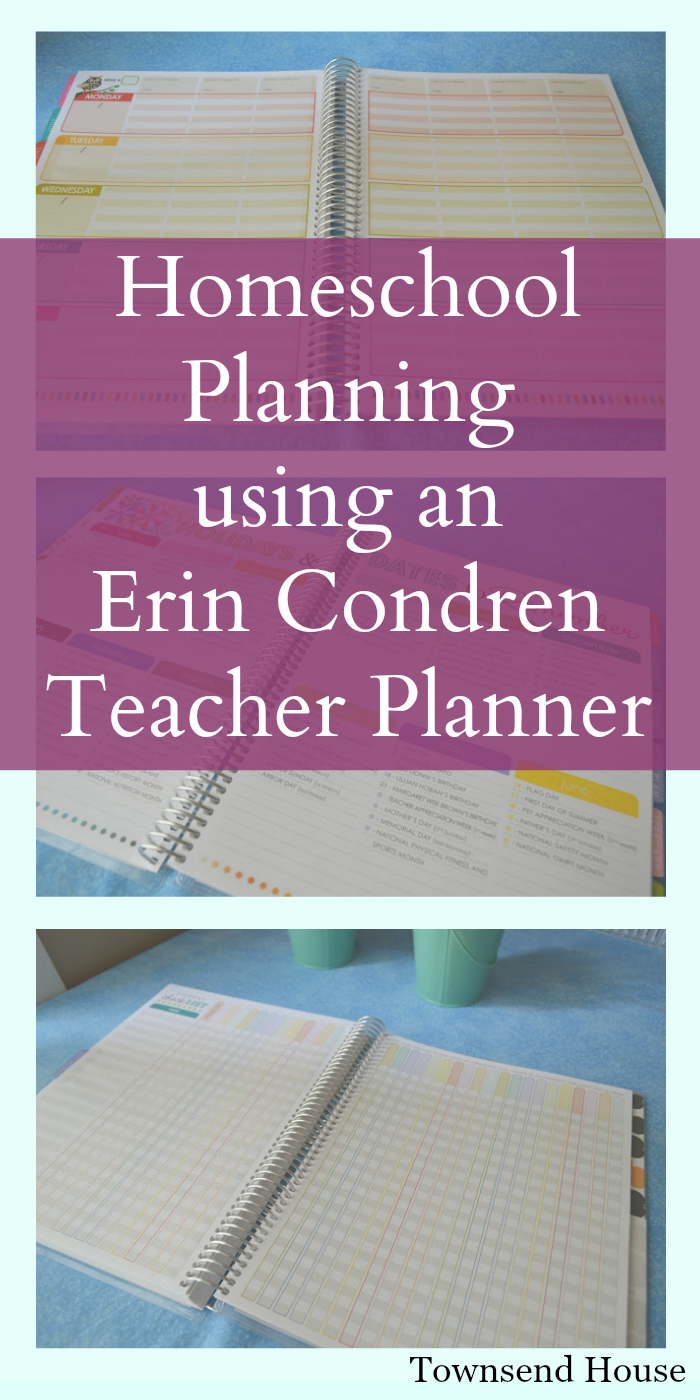 Homeschool Planning – Using an Erin Condren Teacher Planner
