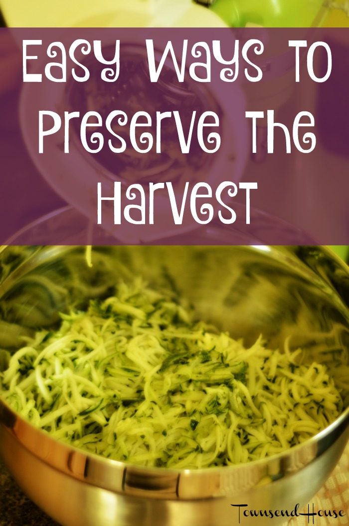 Easy Ways to Preserve the Harvest