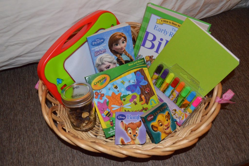 kids morning time baskets